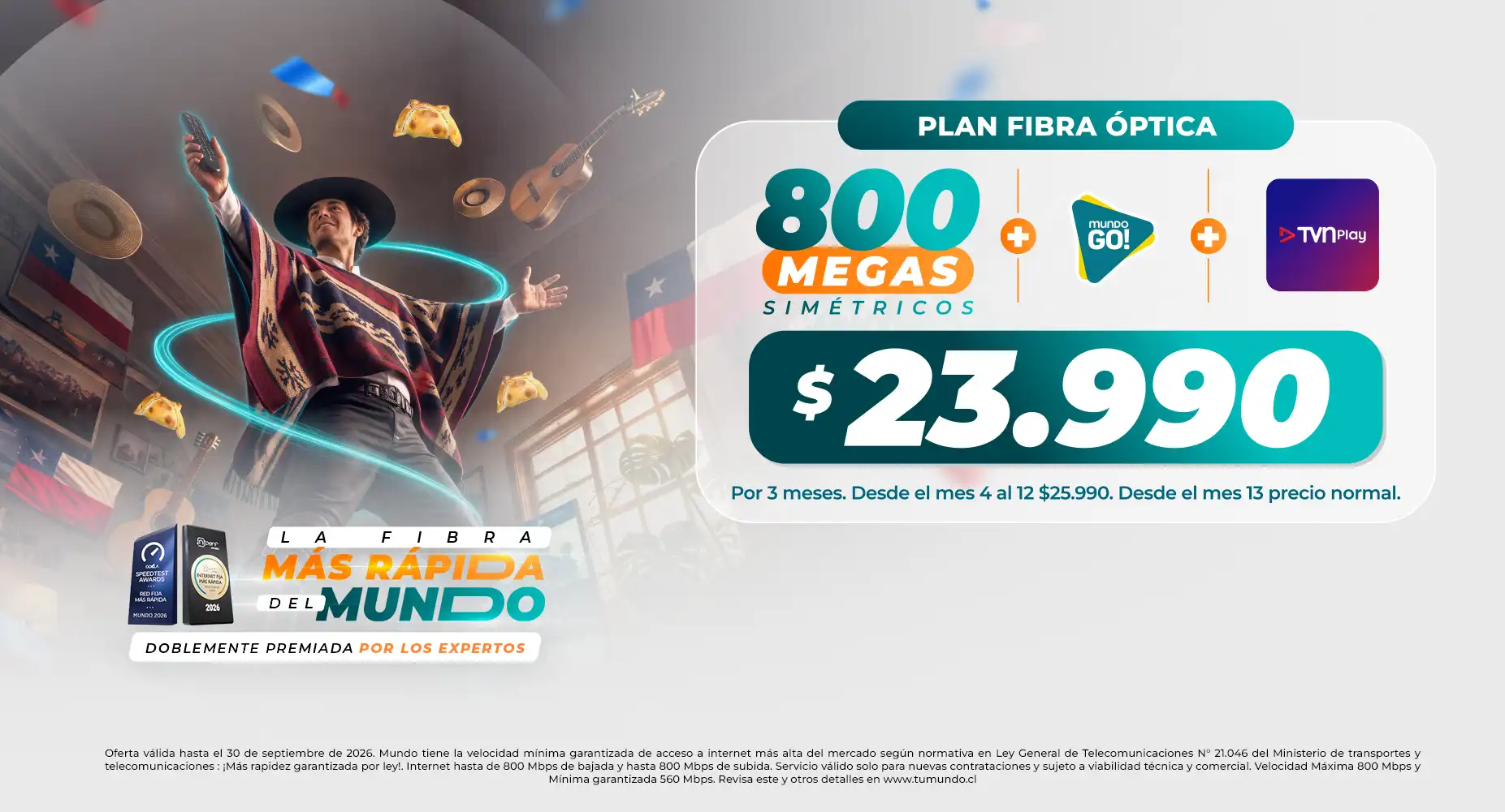 Planes fibra óptica hogar internet y TV Mundo Pacífico