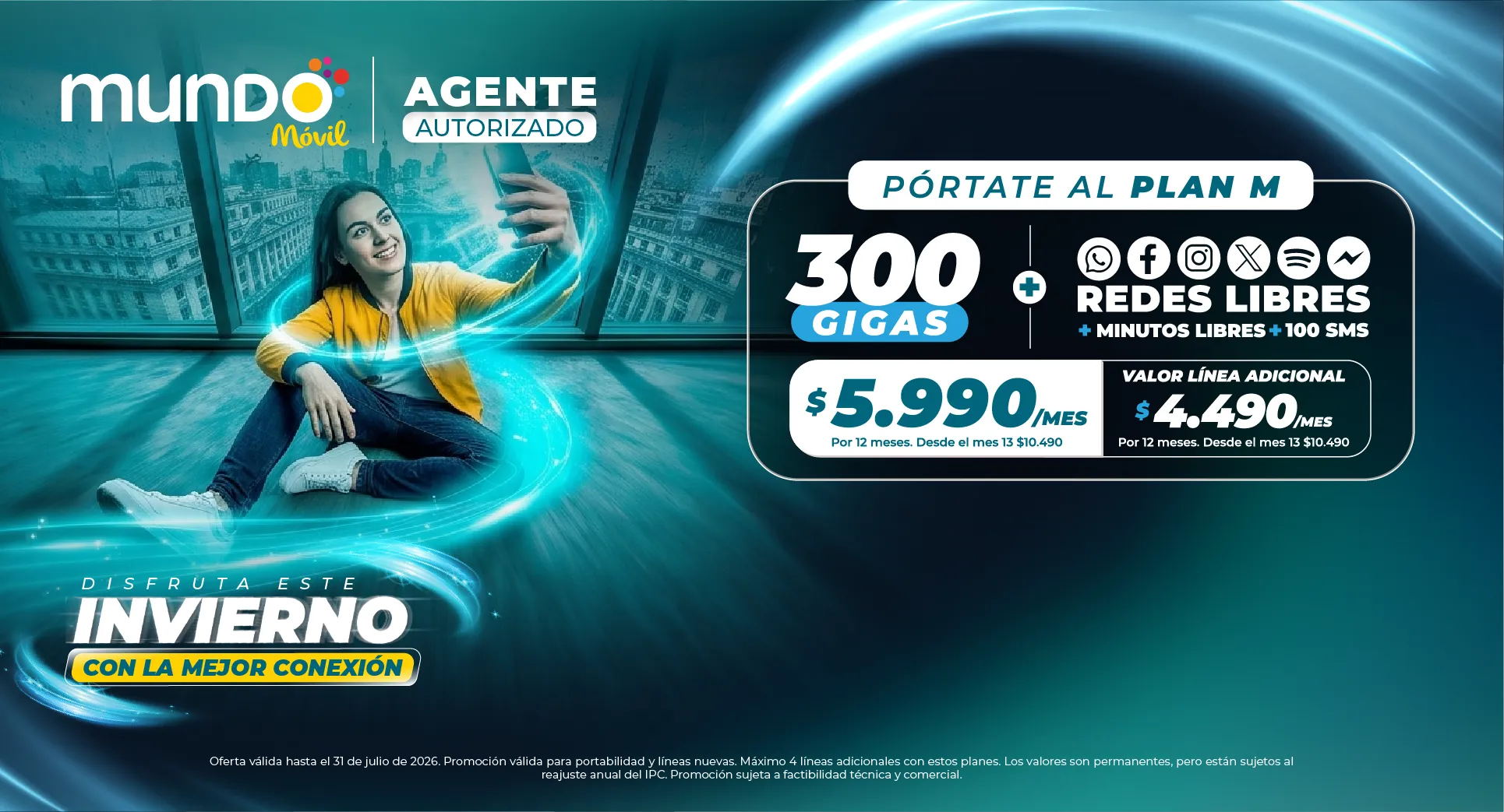 Planes móviles Mundo Pacífico redes sociales gratis